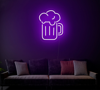 Neon Schild Bier