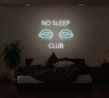 Neon sign No Sleep Club