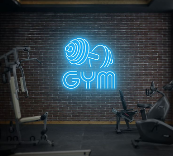 Neon sign dumbbell