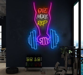 Neon Sign One More Rep