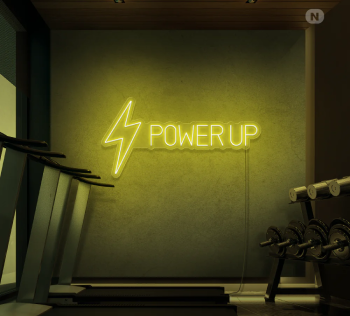 Neon Sign Power Up