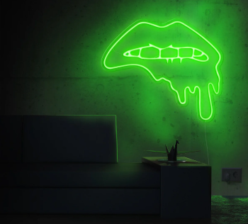 Neon Sign Caustic Lip