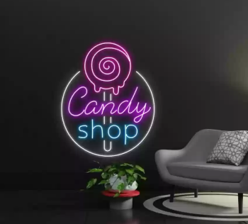 Neon Sign Candy Shop