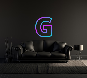 neon letter g