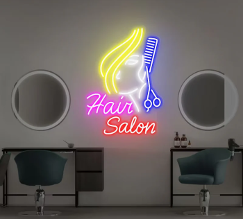 Neon Sign Hair Salon