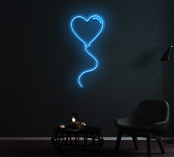 Neon Sign Love Balloon