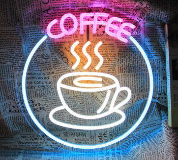 Neon Sign Coffee Aroma