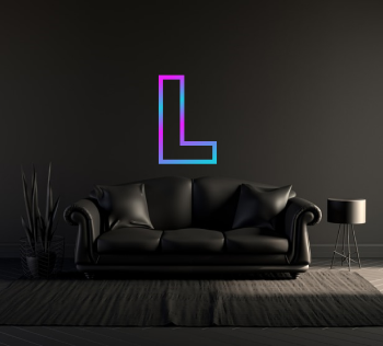 neon letter l