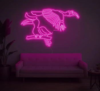 Neon Sign Artistic Bird