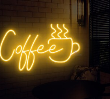 neon schild coffee